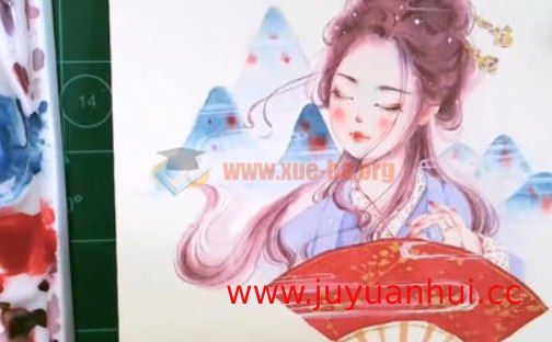 《丫丫古风梦幻水彩人物系统课程》
