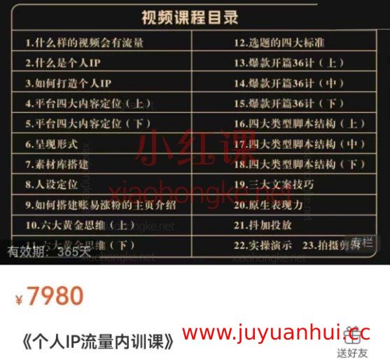 社恐编导个人IP流量增长全栈课程【夸克网盘下载】