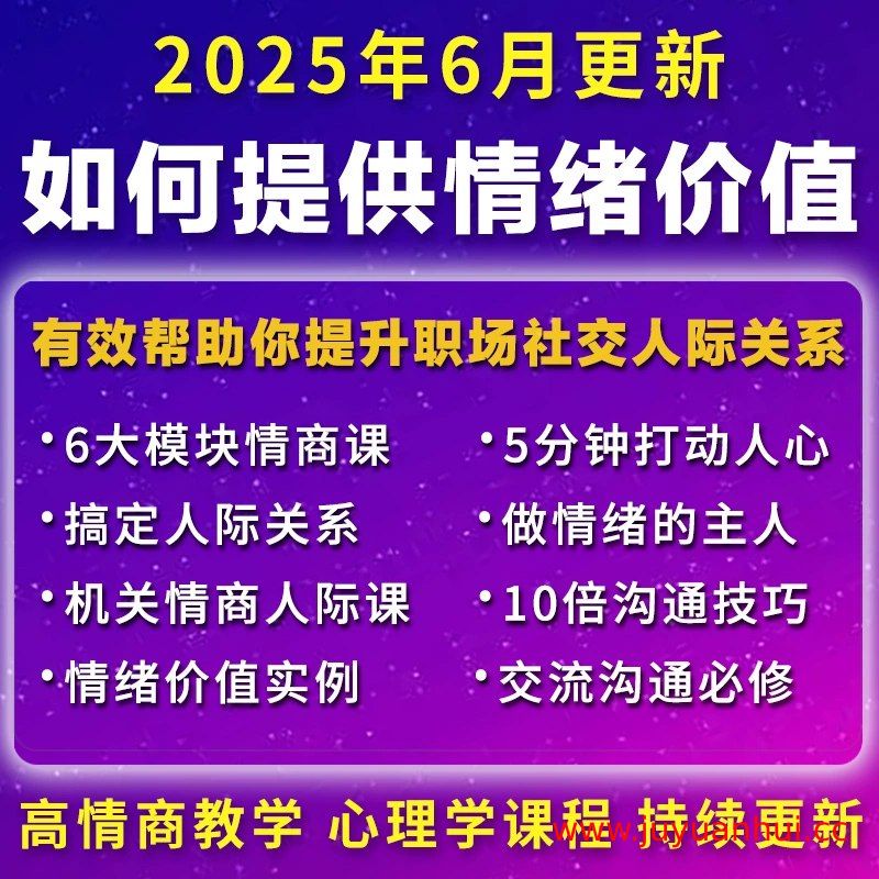 高情商情绪价值沟通教程【夸克网盘下载】