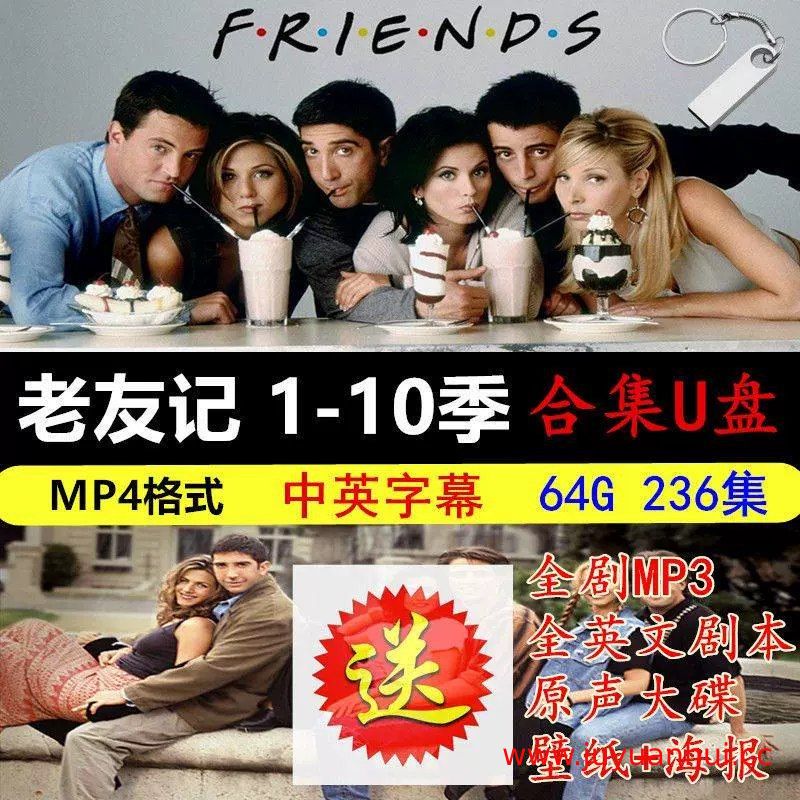 老友记1-10季全套典藏版 1080P高清视频与英语学习资源合集【夸克网盘下载】✓